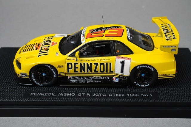 1:43 EBBRO P402 Nissan Pennzoil Nismo GT-R GT500 JGTC 1999 #1 model car