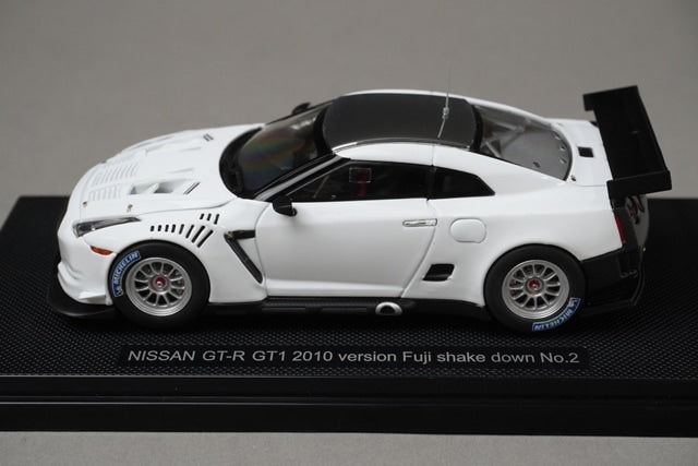 1:43 EBBRO 44318 Nissan GT-R GT1 Fuji 2010 #2 Shakedown model car