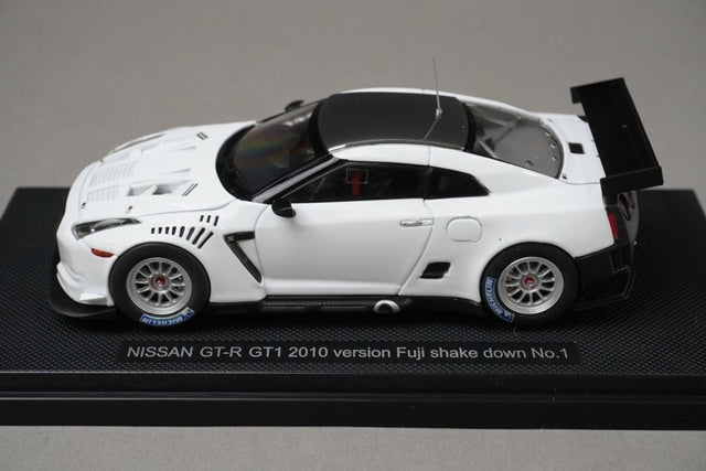 1:43 EBBRO 44317 Nissan GT-R GT1 Fuji 2010 #1 Shakedown model car