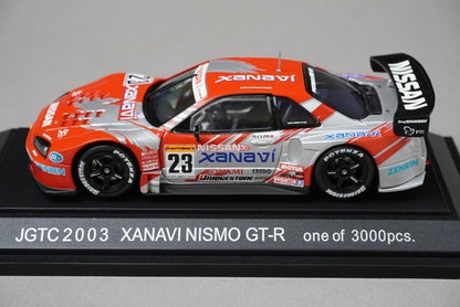 1:43 EBBRO Dealer Custom Nissan Xanavi Nismo GT-R JGTC 2003 #23 model car