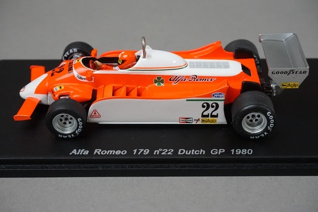 1:43 SPARK S1792 Alfa Romeo 179 Dutch Grand Prix 1980 #22 model car