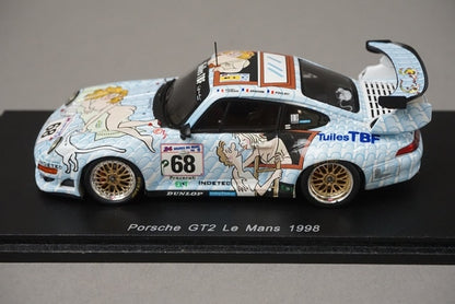 1:43 SPARK S4448 Porsche GT2 Le Mans 1998 #68 model car