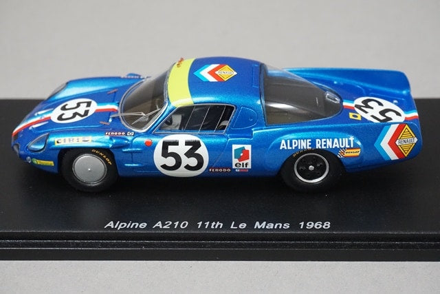 1:43 SPARK S4374 Alpine A210 Le Mans 11th 1968 #53 model car