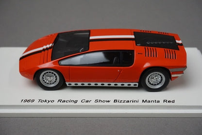 1:43 SPARK SKB43009 Kidbox Bizzarrini Manta Tokyo Racing Car Show 1969 Red model car