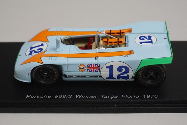 1:43 Spark 43TF70 Porsche 908/3 Targa Florio Winner 1970 #12 model car