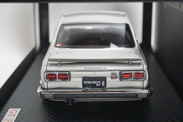 1:18 ignition model IG3613 Nissan Skyline 2000 GT-R (KPGC10) Silver model car