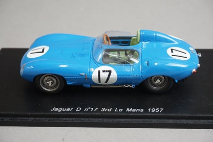 1:43 Spark S2119 Jaguar D Le Mans 3rd 1957 #17 J. Lucas model car