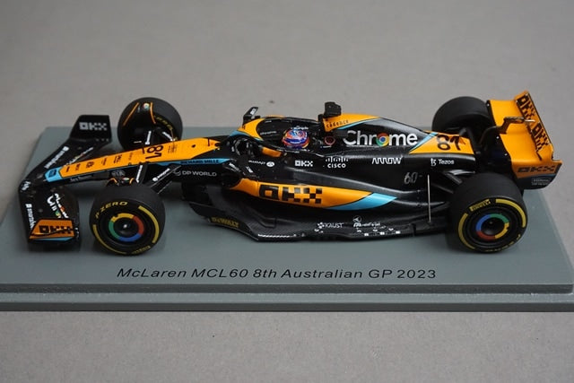 1:43 Spark S8574 McLaren MCL60 Australian GP 8th 2023 #81 model car