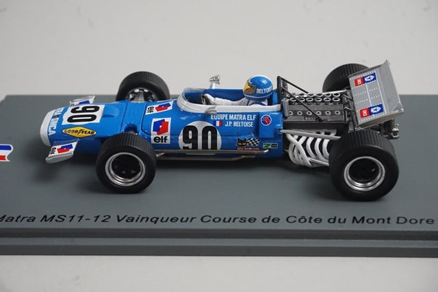 1:43 SPARK SF246 Matra MS11-12 Vainqueur Course de Cote du Mont Dore 1970 #90 model car