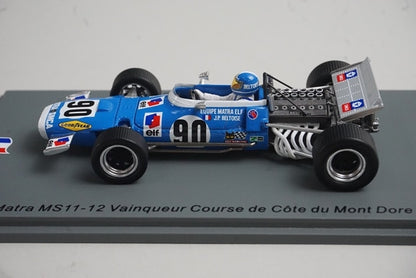 1:43 SPARK SF246 Matra MS11-12 Vainqueur Course de Cote du Mont Dore 1970 #90 model car