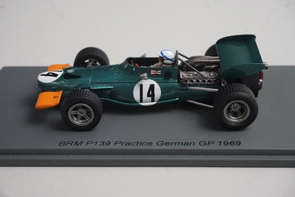 1:43 Spark S2344 BRM P139 German GP Practice 1969 #14 J. Sirtis model car