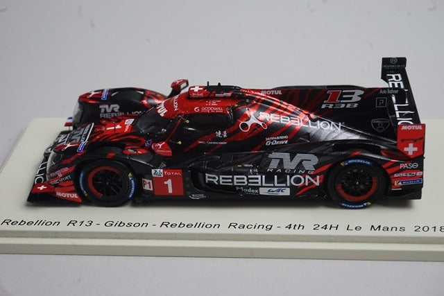 1:43 Spark S7001 Rebellion R13 Gibson Rebellion Racing Le Mans 24H 4th 2018 #1 model car