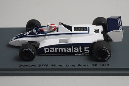 1:43 Spark S4790 Brabham BT49 Winner Long Beach GP 1980 #5 N. Piquet model car