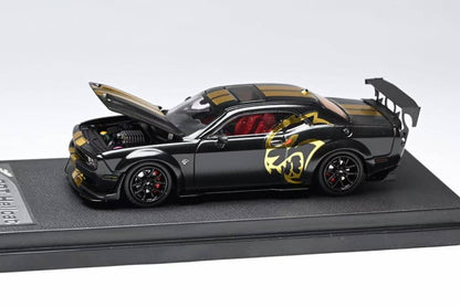 [ Pre-order ] Stance Hunters SH 1:64 Dodge Challenger SRT Hellcat Midnight Matt Black