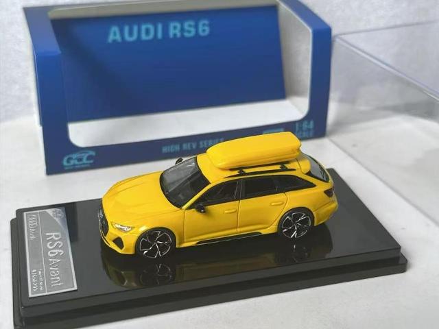 GCC 1:64 Audi RS6 Luggage Version Racing Yellow model car