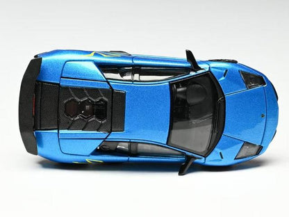 High Rev Model HRM 1:64 Lamborghini Murcielago LP670-4 SV Blu Nila model car