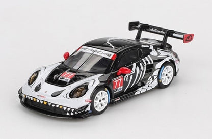 [ Pre-order ] MGT01143-BL TSM MINI-GT 1:64 Porsche 911 GT3 R IMSA Petit Le Mans 2025 #77 AO Racing (Left-Hand Drive) Blister Pack