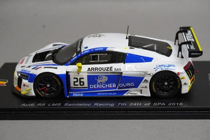 1:43 SPARK SB127 Audi R8 LMS Sainteloc Racing SPA 24H 7th 2016 #26 model car