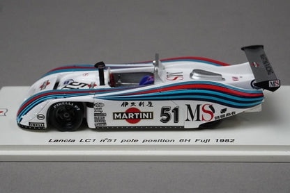 1:43 SPARK SJ021 Lancia LC1 Fuji 6H Pole Position 1982 #51 Martini model car