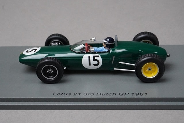 1:43 SPARK S7118 Lotus 21 Dutch GP 3rd place 1961 #15 J. Clark model car