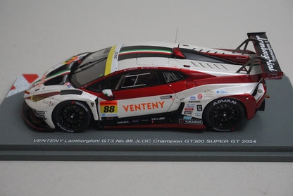 1:43 Spark 43SGT2024C3 VENTENY Lamborghini GT3 JLOC Champion GT300 Super GT 2024 #88 model car