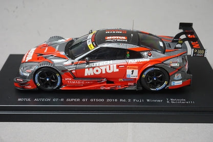 1:43 EBBRO 45397 Nissan Motul Autech GT-R Super GT500 Fuji Rd.2 Winner 2016 #1 Tsugio Matsuda / R. Quintarelli