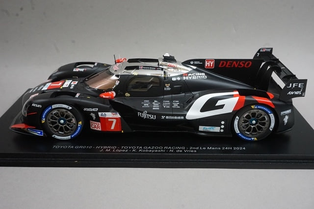 1:18 SPARK 18S644 Toyota GR010 Hybrid Toyota Gazoo Racing Le Mans 24H 2nd 2024 #7
