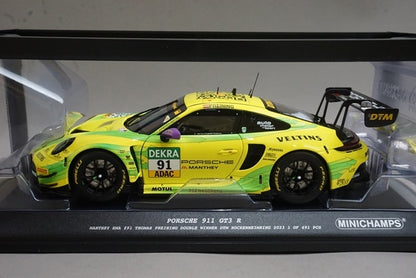 1:18 MINICHAMPS MG-M-911-DTM-#91-23-1801 Porsche 911 GT3R Manthey EMA DTM Hockenheimring 2023 #91 T. Preinink