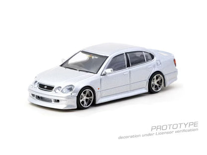 T64G-081-SL Tarmac Works 1:64 Toyota VERTEX Toyota Aristo JZS161 Silver