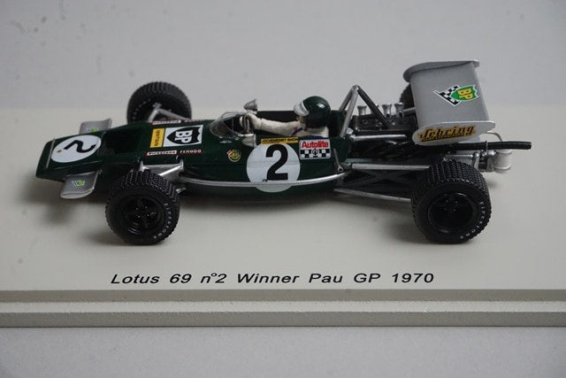 1:43 SPARK S2145 Lotus 69 Pau GP Winner 1970 #2 J. Rindt model car