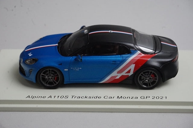 1:43 SPARK S6591 Alpine A110S Truck Sidecar Monza GP 2021 #14 F. Alonso model car