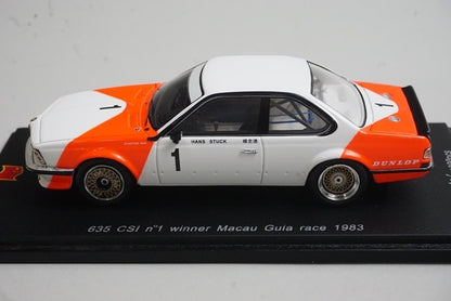 1:43 SPARK SA052 BMW 635 CSi Macau Guia Race Winner 1983 #1 H. Stuck model car