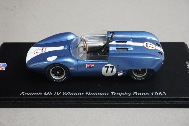 1:43 SPARK US109 Scarab MK4 Nassau Trophy Race Winner 1963 #77 A.J. Foyt model car