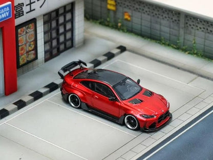 [ Pre-order ] SW Street Weapon 1:64 BMW G82 M4 GTR Wide-body Modified Modification Transparent Red