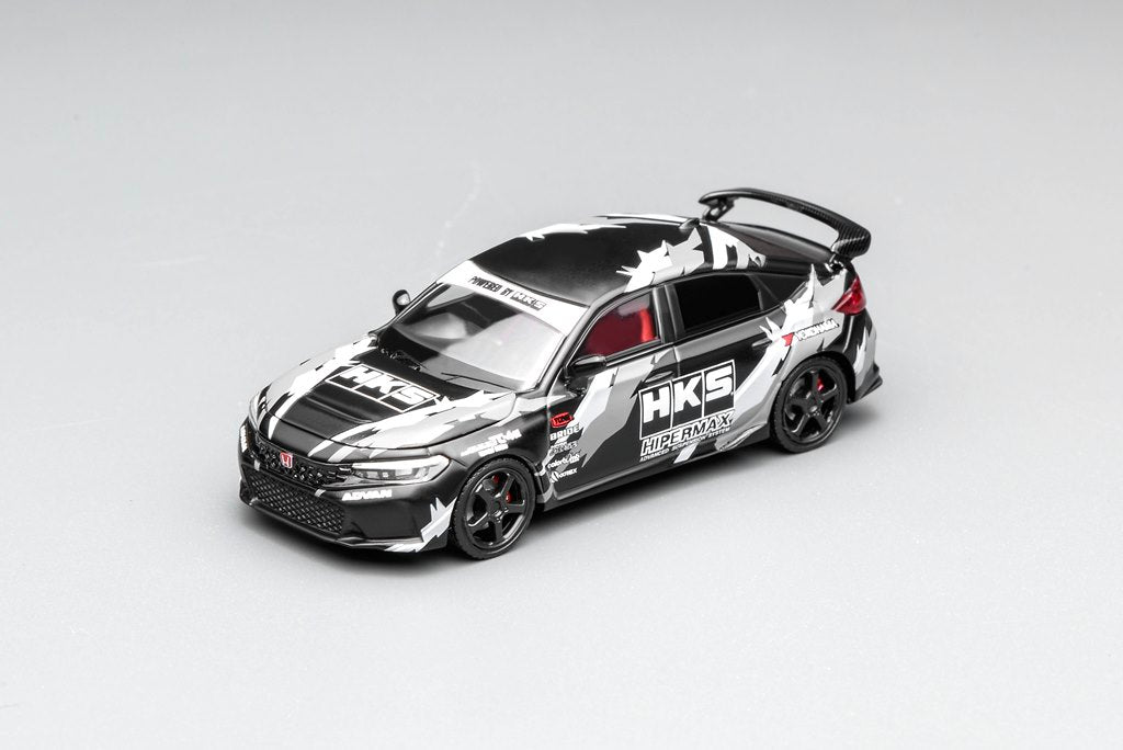 [ Pre-order ] Motor Helix 1:64 Scale Honda Civic Type R (FL5) HKS Livery Matte Black (M65320)