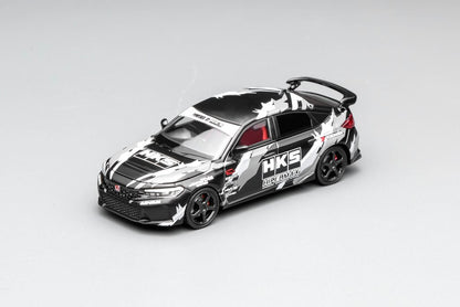 [ Pre-order ] Motor Helix 1:64 Scale Honda Civic Type R (FL5) HKS Livery Matte Black (M65320)