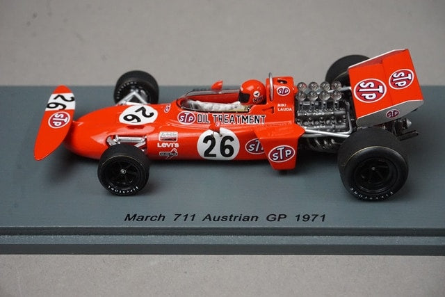 1:43 SPARK S3379 March 711 Austrian Grand Prix 1971 #26 N. Lauda model car