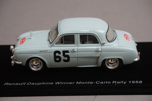 1:43 Spark S5207 Renault Dauphin Monte Carlo Rally Winner 1958 #65 J. Ferret model car