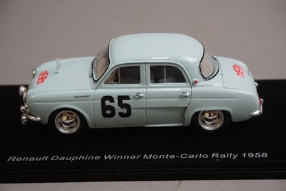 1:43 Spark S5207 Renault Dauphin Monte Carlo Rally Winner 1958 #65 J. Ferret model car