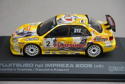 1:43 HPI 948 FUJITSUBO HPI Subaru Impreza 2006 #2 Toshihiro Yoshida Kazuhiro Koizumi model car