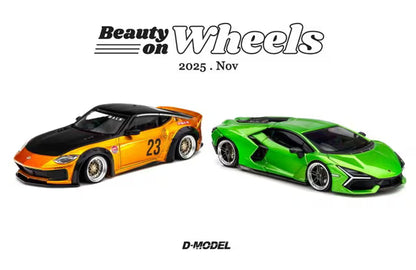 DBW066A D-MODEL 1:64 Nissan Z LB NATION WORKS Orange model car