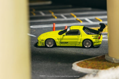[ Pre-order ] T64R-066-YL Tarmac Works 1:64 Pandem Mazda RX-7 FC3S Yellow