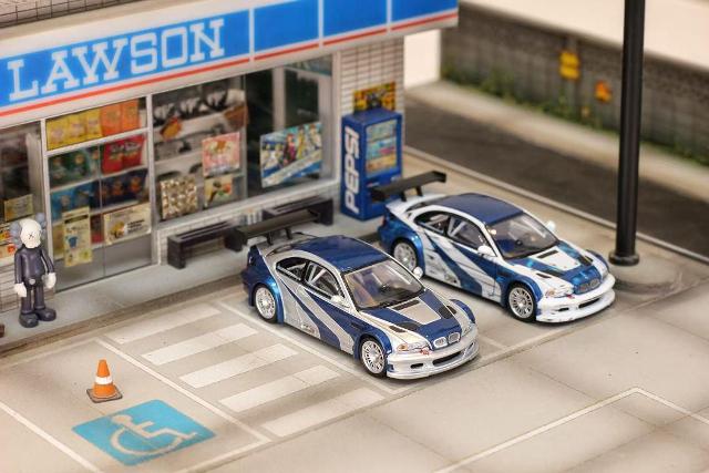 [ Pre-order ] Ghost Player 1:64 BMW E46 M3 GTR Silver Blue