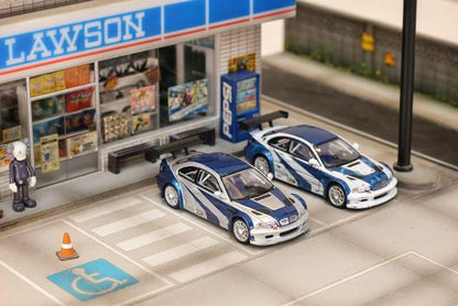 [ Pre-order ] Ghost Player 1:64 BMW E46 M3 GTR Silver Blue