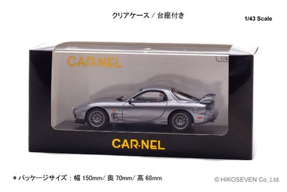 [ Pre-order ] CN430205 CAR-NEL 1:43 Mazda RX-7 Spirit R Type A (FD3S) 2002 Titanium Gray Metallic