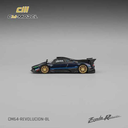 [ Pre-order ] CM64-Revolucion-BL CM-Model 1:64 Pagani Zonda Revolucion Metallic Blue