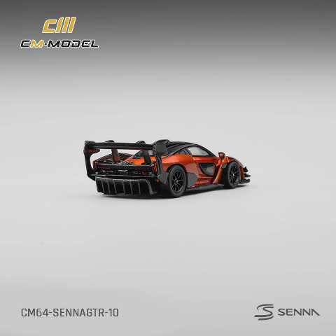 [ Pre-order ] CM64-SennaGTR-10 CM-Model 1:64 McLaren Senna GTR Volcano Orange