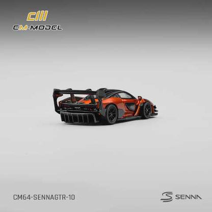 [ Pre-order ] CM64-SennaGTR-10 CM-Model 1:64 McLaren Senna GTR Volcano Orange