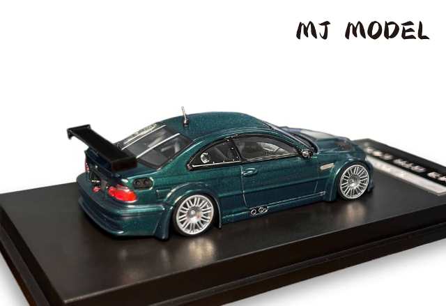 [ Pre-order ] MJ 1:64 M3 E46 GTR British Green hood opening and closing