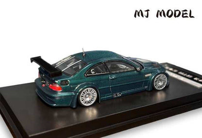 [ Pre-order ] MJ 1:64 M3 E46 GTR British Green hood opening and closing